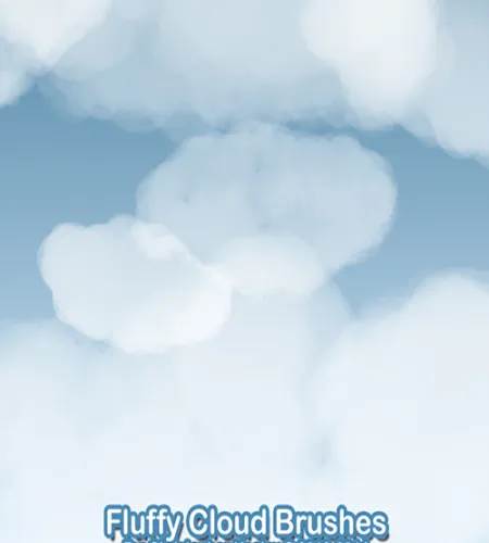 تحميل فرش فوتوشوب سحاب Fluffy Cloud - ABR Brushes