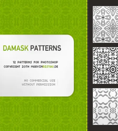 باترن زخارف فوتوشوب جديد روعه Damask Patterns