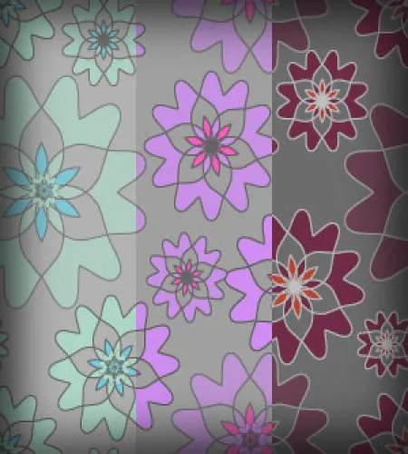 باترن ورود فوتوشوب روعه وتحميل مباشر Free 3 Flowers Patterns