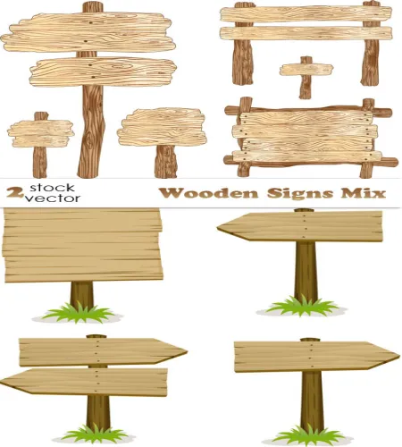 تصميم لوحات خشبيه منوعه رهيبه Wooden Signs Mix