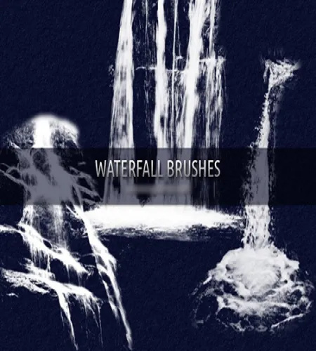 تحميل فرش فوتوشوب ماء Waterfall Brushes