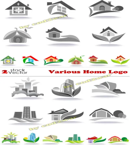 شعارات منازل منوعه روعه Various Home Logo