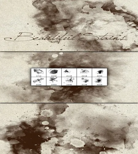 تحميل فرش فوتوشوب بقع رائعه Brushes - Beautiful Stains