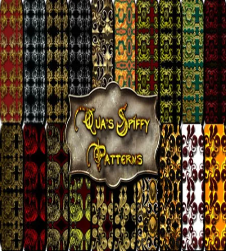 باترن فوتوشوب 22 Etched and Floral Photoshop Patterns