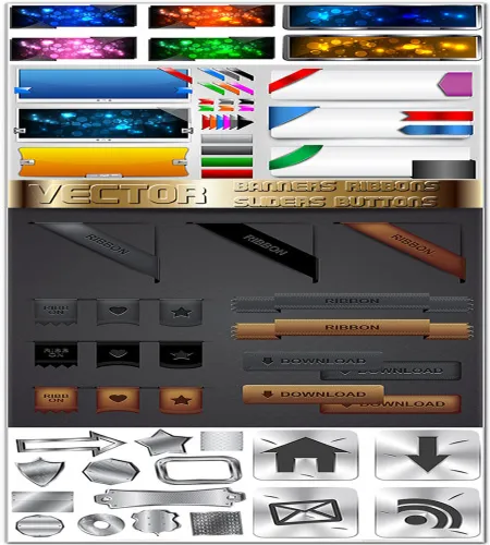 بنرات وسلايدر وايقونات Banners, Sliders and Buttons