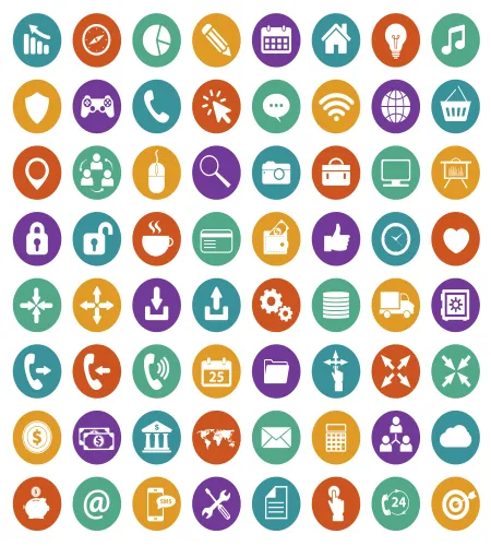 ايقونات تطبيقات جديدة وجميلة ملف مفتوح تحميل مباشر App icon set Flat