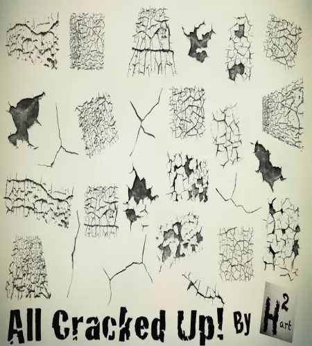 تحميل وتنزيل فرش الفوتوشوب التشقق والتصدع Cracked Brush