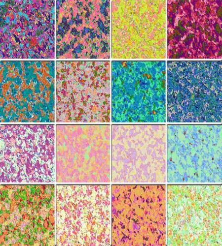 باترن فوتوشوب نقط ملونه ورش روعه 16 Mottled Painted Floral Patterns