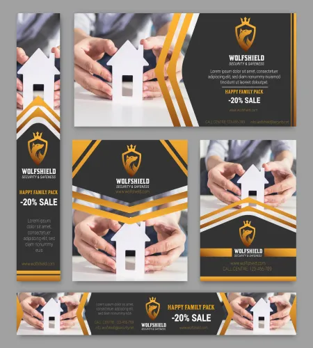 تصميم بنرات عقارات مميزة ملف مفتوح