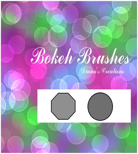 فرش دوائر ومكعبات فوتوشوب Bokeh Brushes