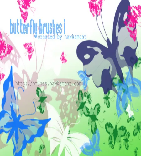 تحميل وتنزيل فرش فوتوشوب الفراشات Butterfly brushes تحميل وتنزيل فرش فوتوشوب الفراشات Butterfly brushes