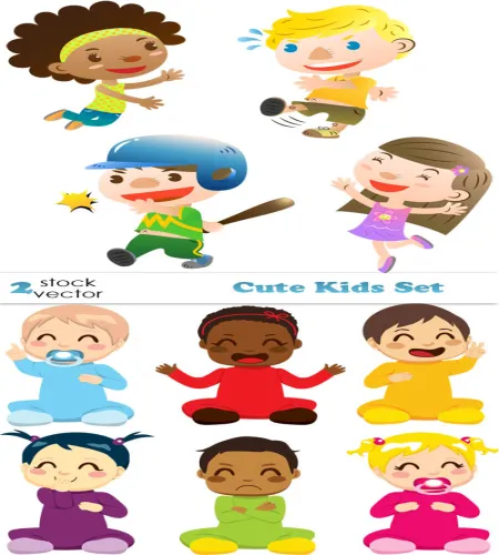 تصميم اطفال روعه اولاد وبنات Cute Kids Set