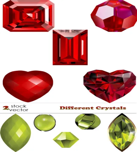 تصاميم كريستار جديده Vectors - Different Crystals