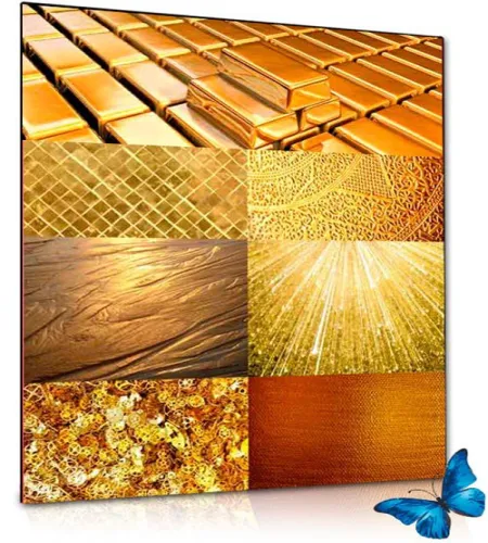 تحميل خامات ذهبيه Texture of gold and gold bars