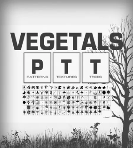 فرش فوتوشوب اشجار واعشاب منوعه Vegetals Brushes