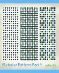 باترن مربعات ودوائر وقلوب جميله Patterns Pack 4