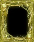 اطار وبرواز ذهبي ملف مفتوح Golden Frame psd