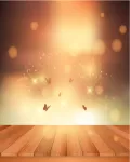تصميم ذهبي رائع مع فراشات جميله