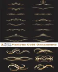 زخارف ذهبيه فيكتور جميله Various Gold Ornaments