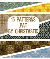 باترن زخارف فوتوشوب ملونه christastic Set 4