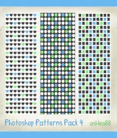 باترن مربعات ودوائر وقلوب جميله Patterns Pack 4