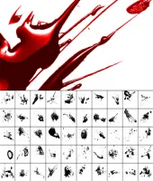 فرش فوتوشوب دم Glossy Blood Splatter Brushes for Photoshop