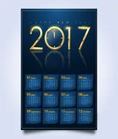 تصميم تقويم 2017 رائع وفخم اكثر من رائع ملف مفتوح تحميل مباشر كالعاده بدون تعقيد مراكز التحميل