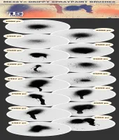 فرش فوتوشوب رش Designtnt - Messy Spraypaint PS Brushes