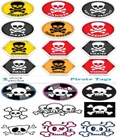 تصميم جماجم مميزه Pirate Tags
