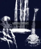 تحميل فرش فوتوشوب ماء Waterfall Brushes