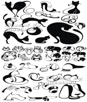 تصاميم حيوانات مضحكه Funny Animals Silhouettes