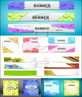 مجموعة بنرات منوعه جديده Different banners - vector stock