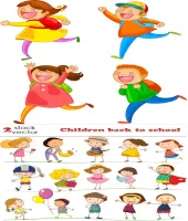 تصاميم فرحة العوده للمدارس جديده Children back to school