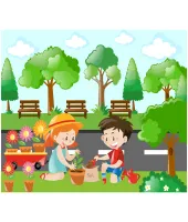 تصميم خلفية اطفال مميزه بملف مفتوح فيكتور بدقه عاليه مجاناً