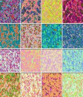 باترن فوتوشوب نقط ملونه ورش روعه 16 Mottled Painted Floral Patterns