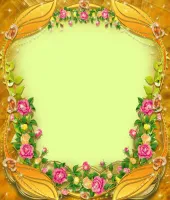 اطار ورود مع لون برتقالي ملف مفتوح Orange Summer Frame psd