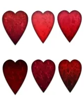 تحميل وتنزيل تصميم فوتوشوب مفتوح قلوب الحب Red Heart Stones PSDs
