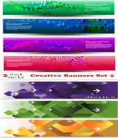 تحميل بنرات منوعه وملونه Creative Banners Set 5
