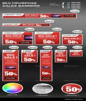 تحميل بنرات ملف مفتوح Sales Banners