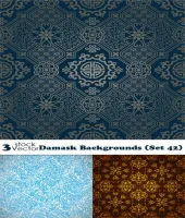 تصميم خلفيات نقش مميزه Damask Backgrounds Set 42