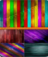 خامات فيكتور جميله Colorful wooden planks texture vector set 2