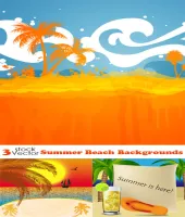 خلفيات شواطئ مرسومه جديده Summer Beach Backgrounds