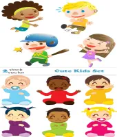 تصميم اطفال روعه اولاد وبنات Cute Kids Set