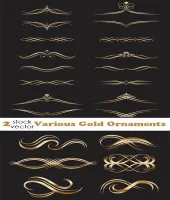 زخارف ذهبيه فيكتور جميله Various Gold Ornaments