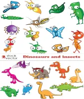 تصميم حشرات وديناصورات جميله Dinosaurs and insects
