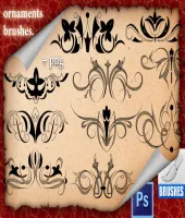 تحميل وتنزيل فرش فوتوشوب جديدة Ornaments Brushes